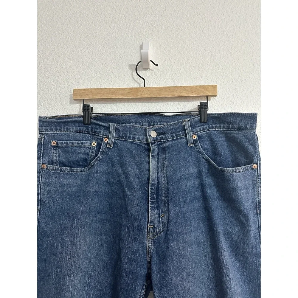 Levi's 505 Regular Size 40x30 Men's Blue Jeans Medium Wash 100% Cotton‎